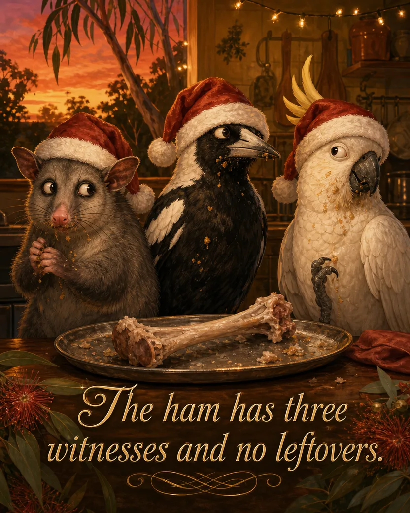 The Ham Incident, Christmas card front