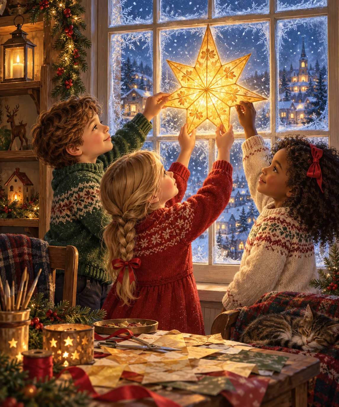 A Star for the Window, Christmas card front