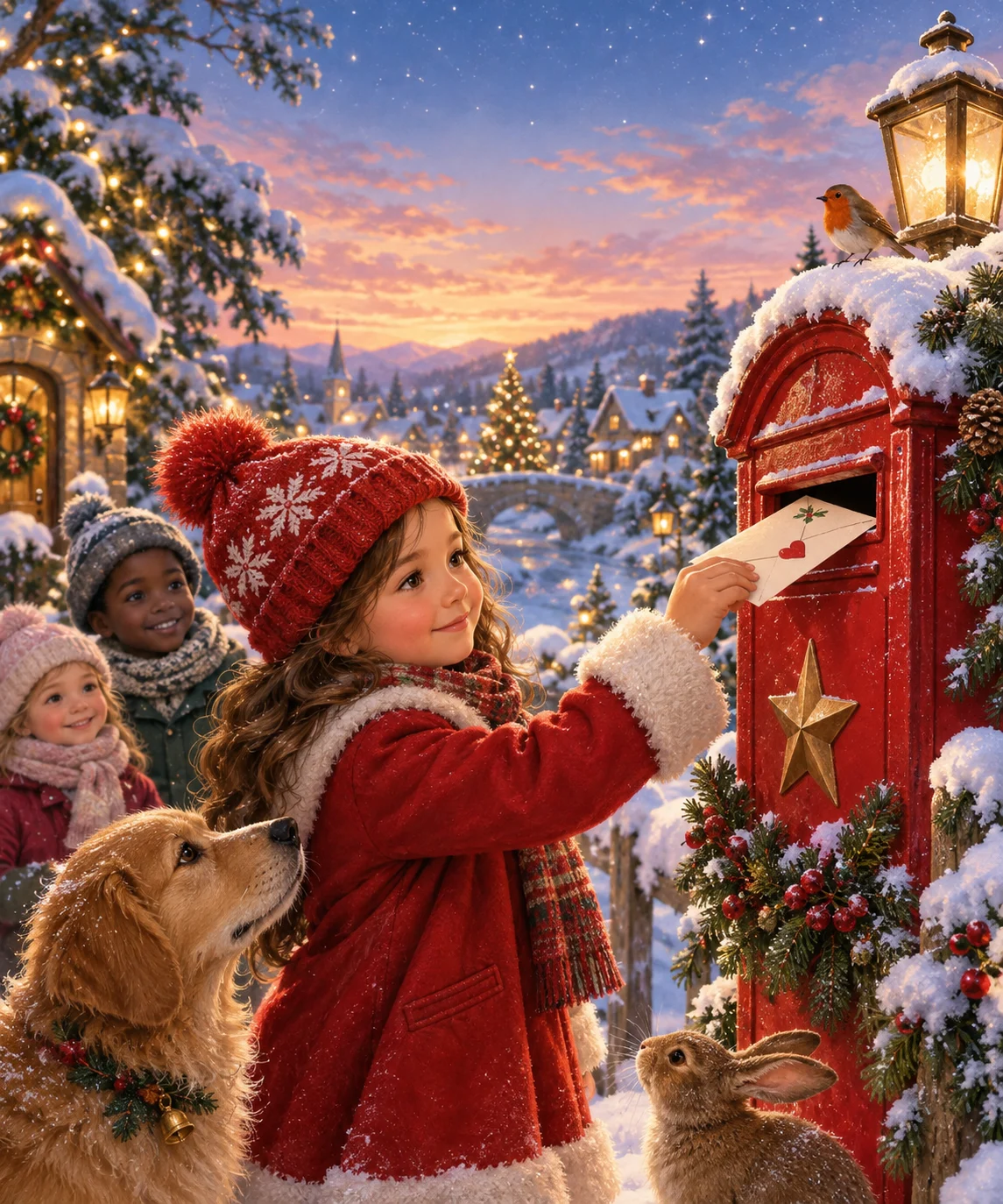 The Christmas Wish, Christmas card front