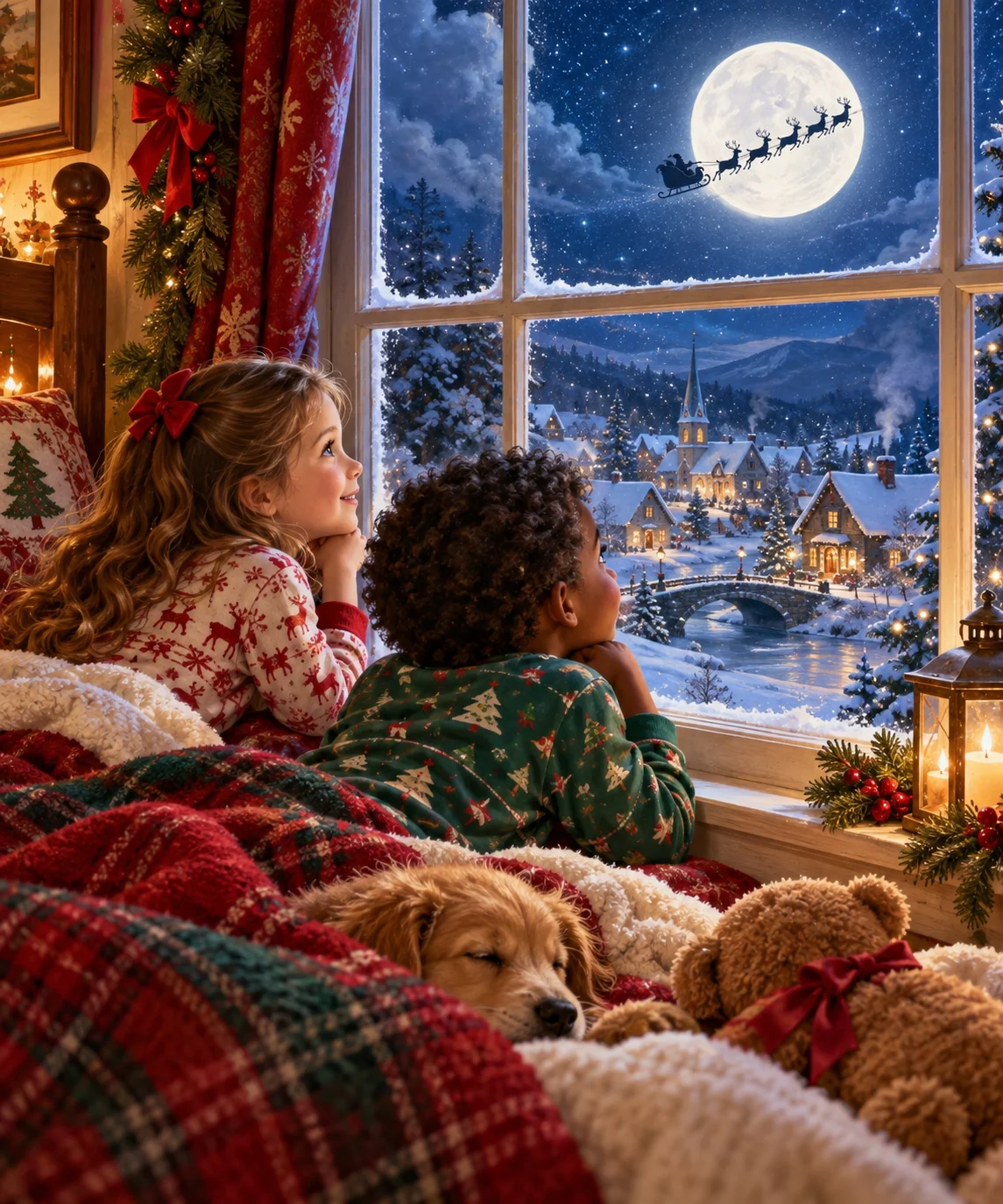 The Night Before Christmas, Christmas card front
