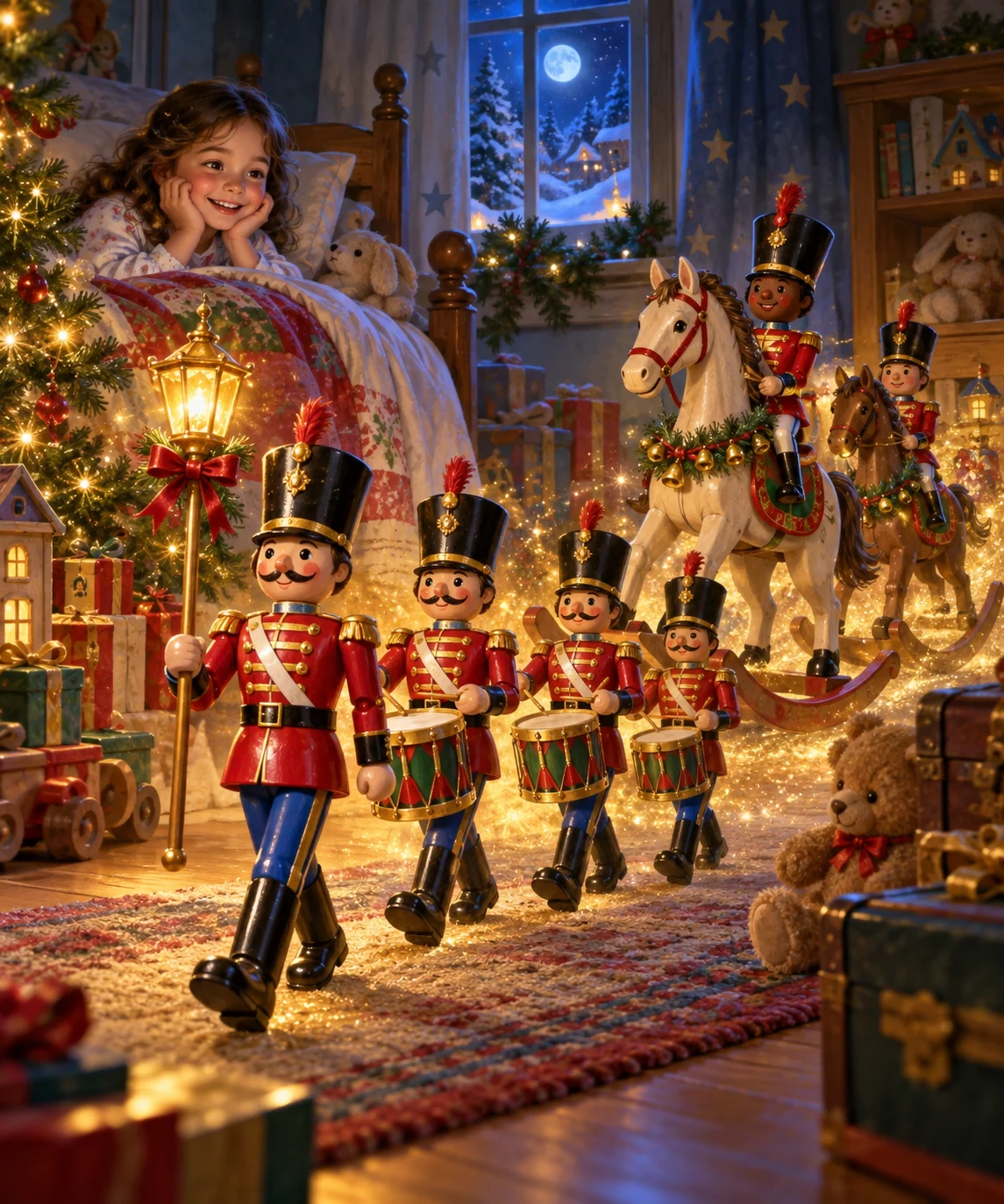 The Toy Soldier Parade, Christmas card front