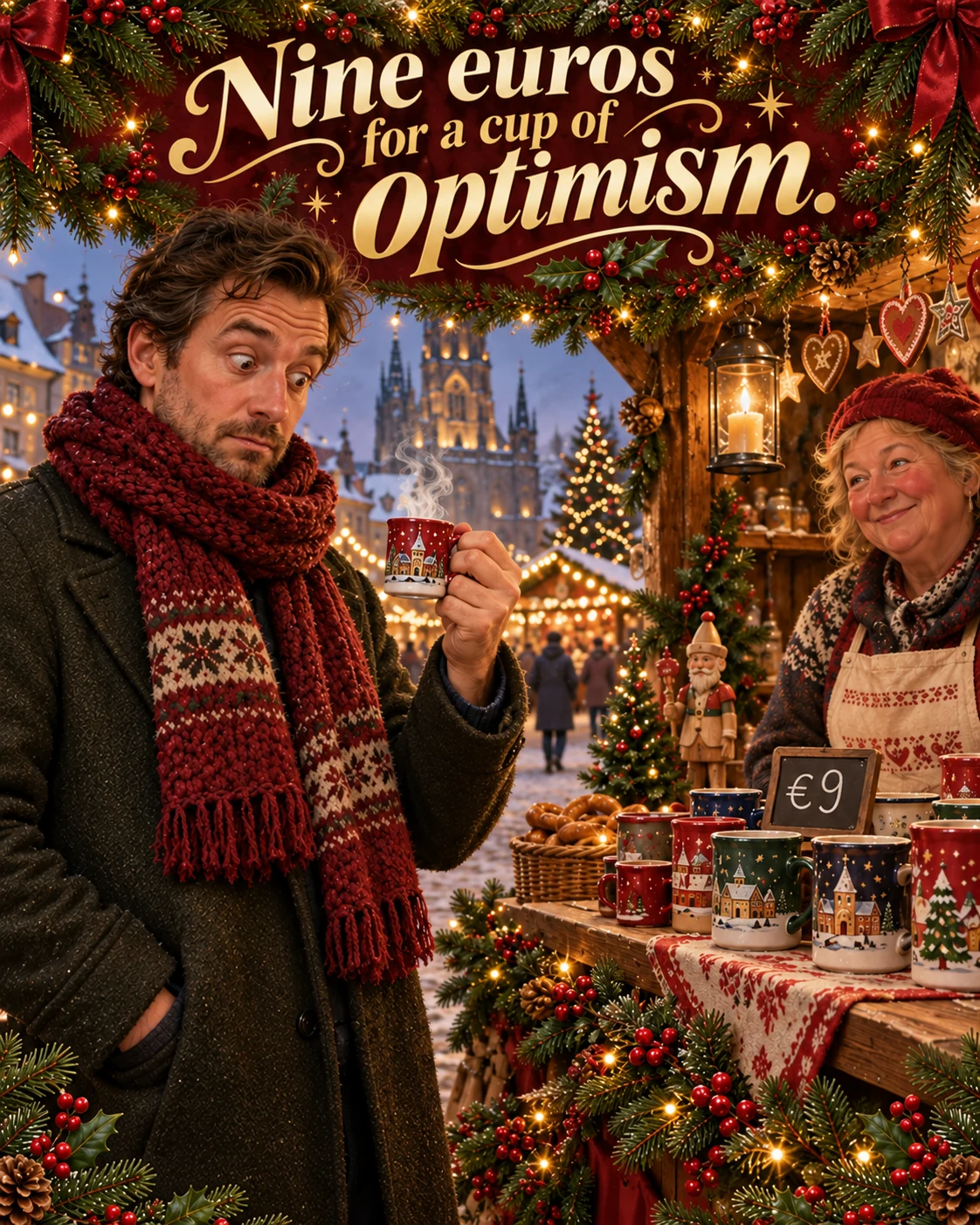 The Christmas Market Price, Christmas card front