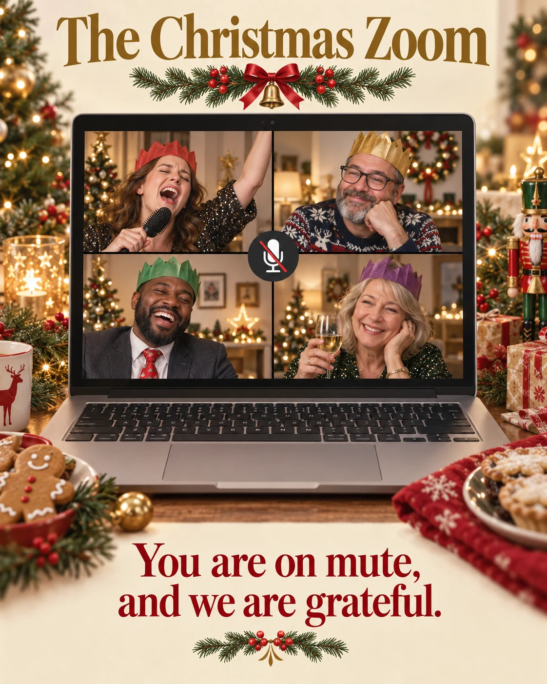The Christmas Zoom, Christmas card front