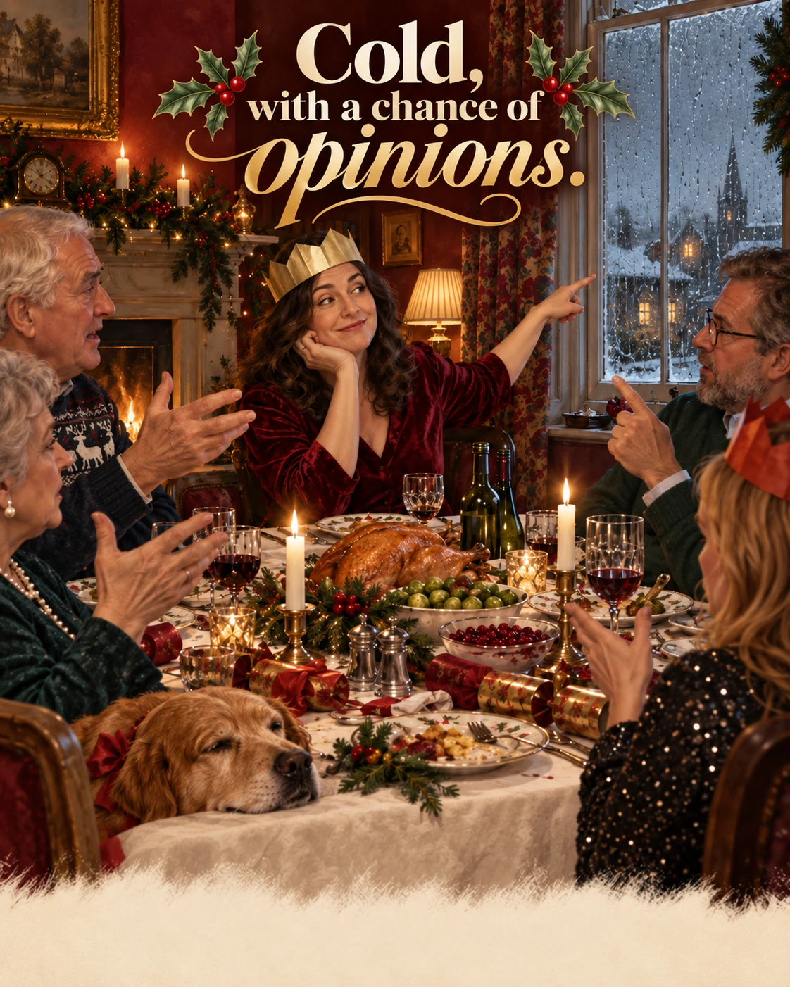 The Family Weather Report, Christmas card front
