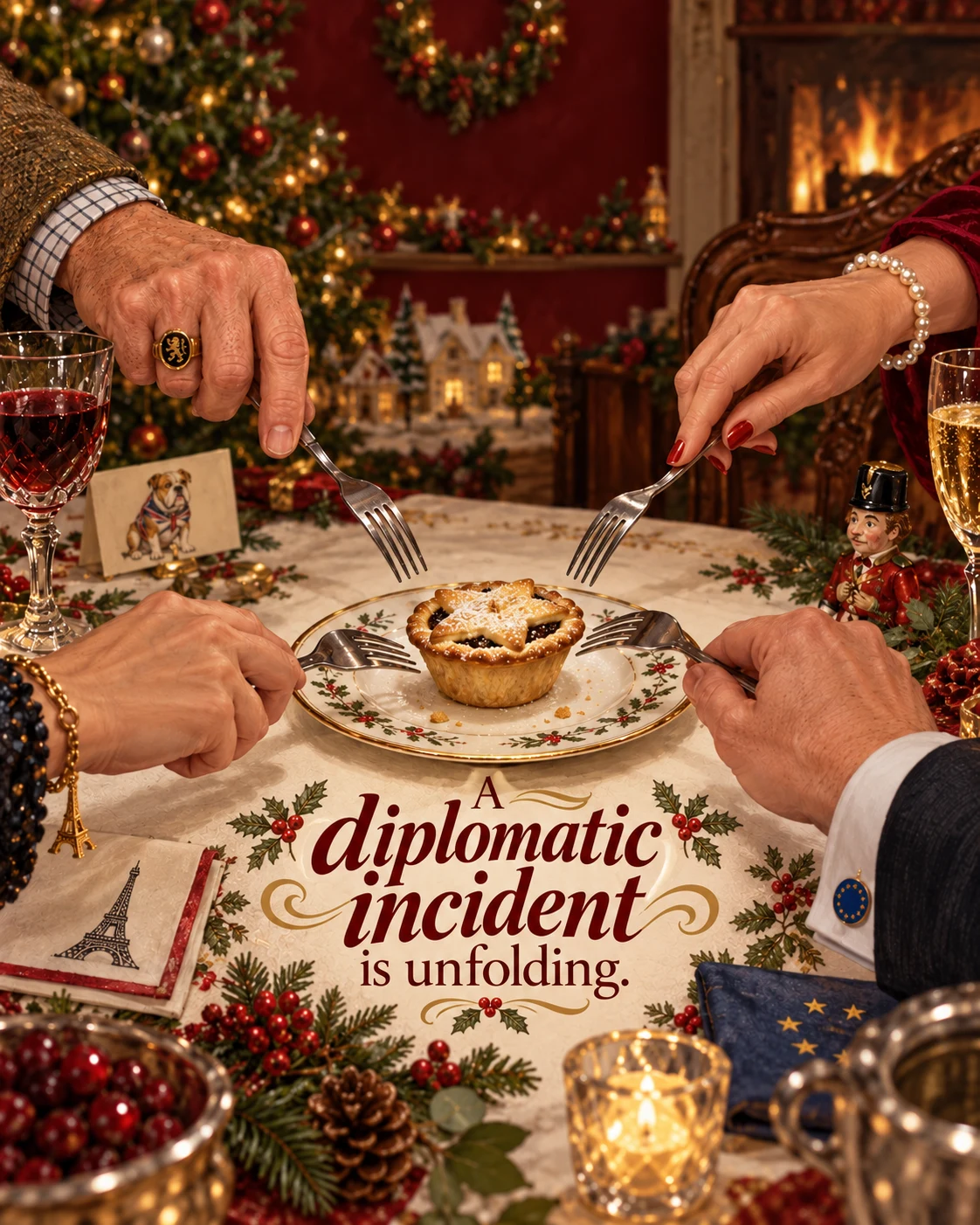 The Last Mince Pie, Christmas card front