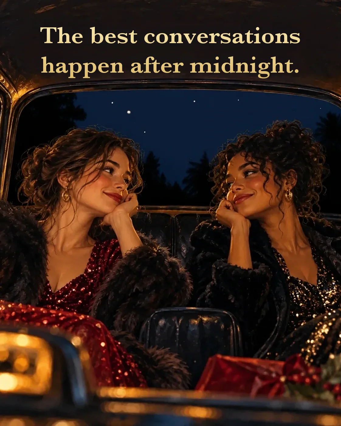 The Quiet Cab Ride, Christmas card front