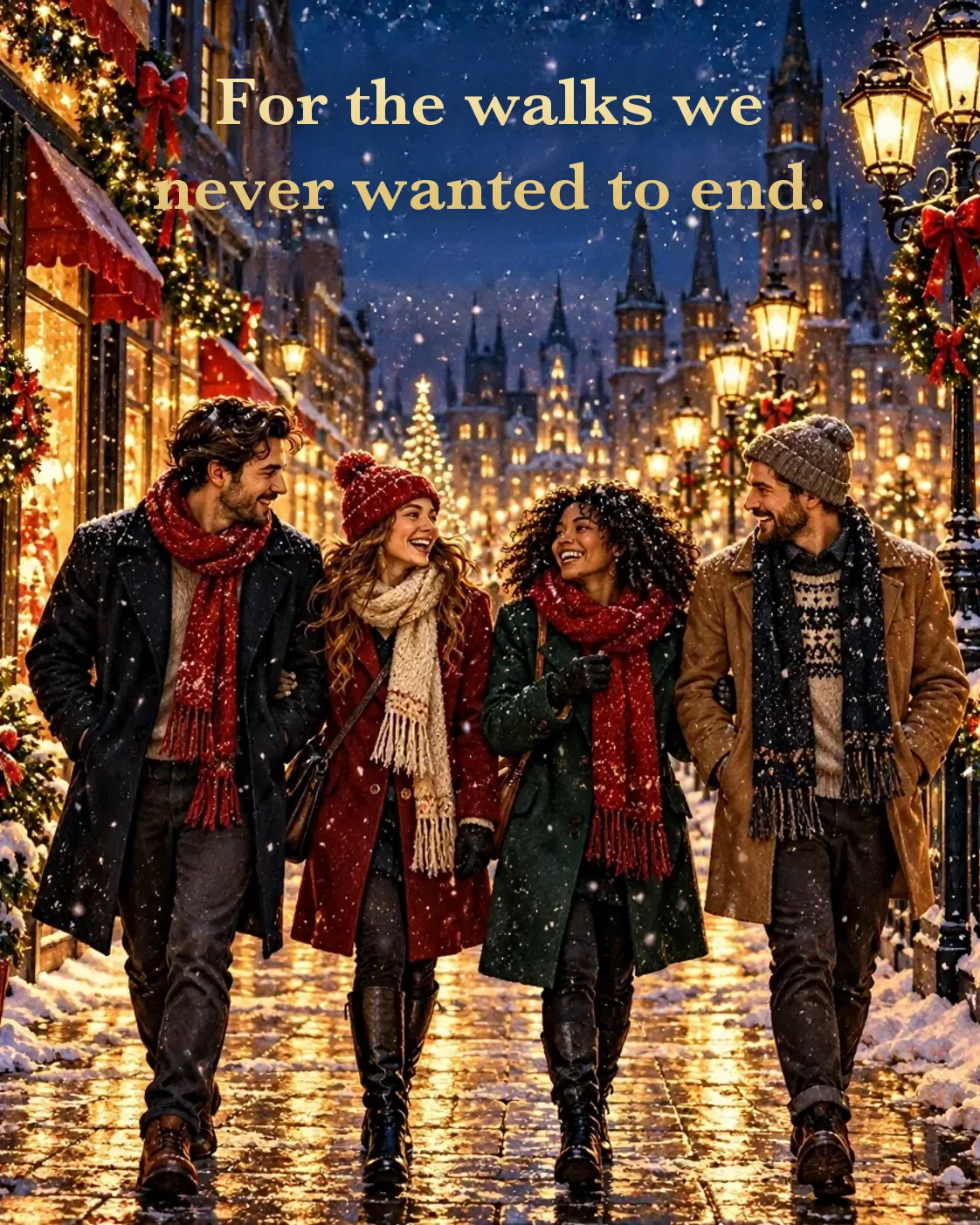 Under the Streetlights, Christmas card front