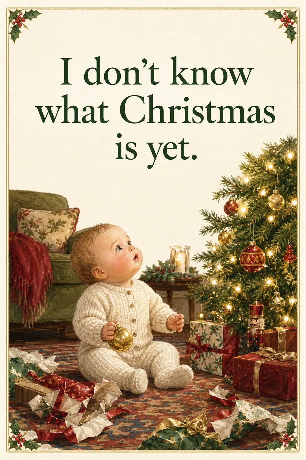 Not Sure What This Is, Christmas card front
