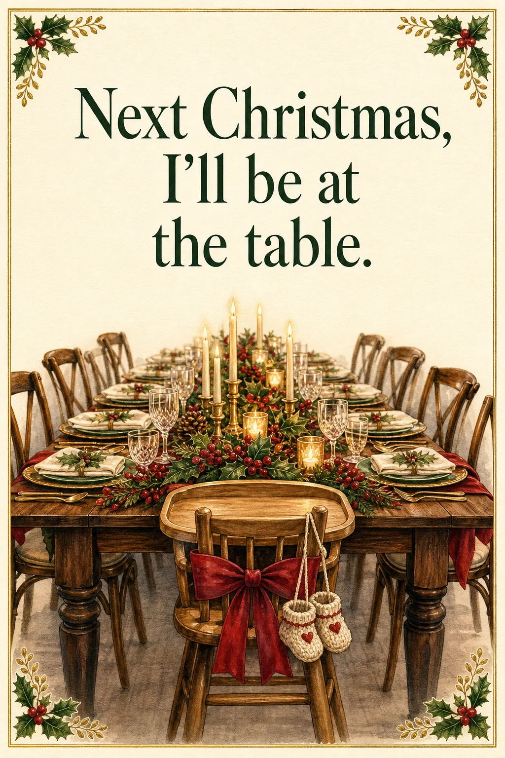 Next Christmas I'll Be There, Christmas card front
