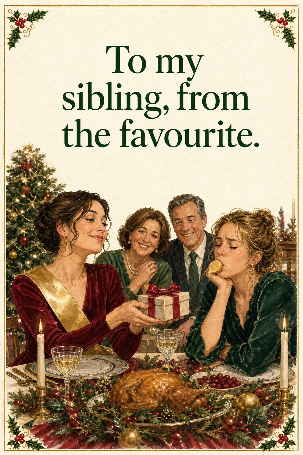 From the Favourite, Christmas card front