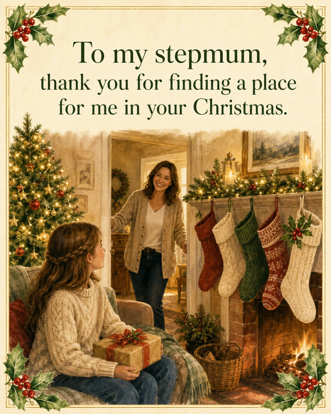A Place at Your Christmas, Christmas card front