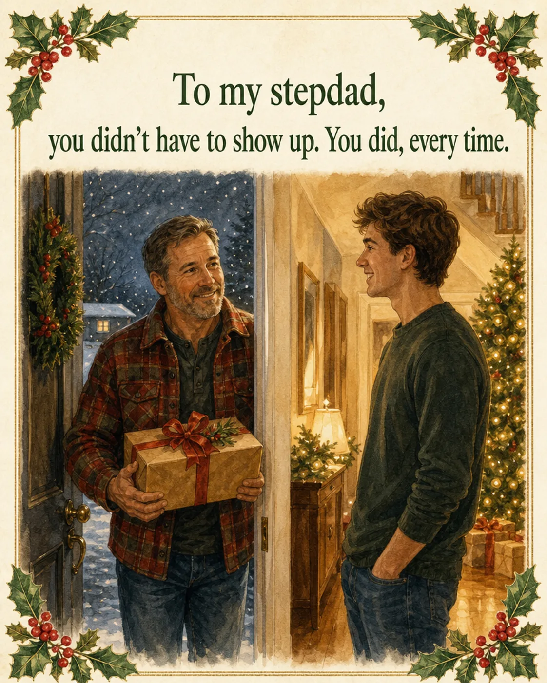 Every Time, Christmas card front