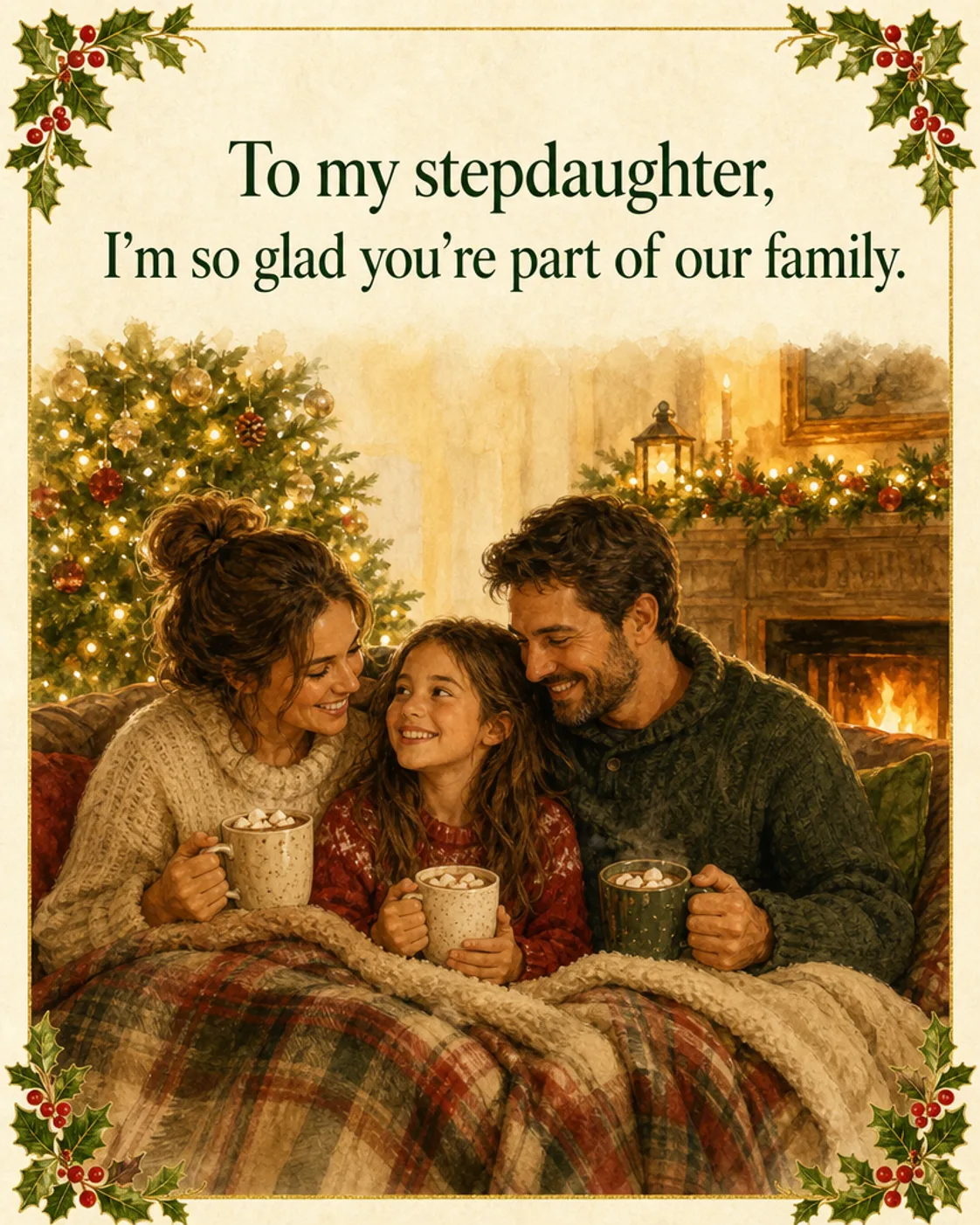 Part of Our Family, Christmas card front