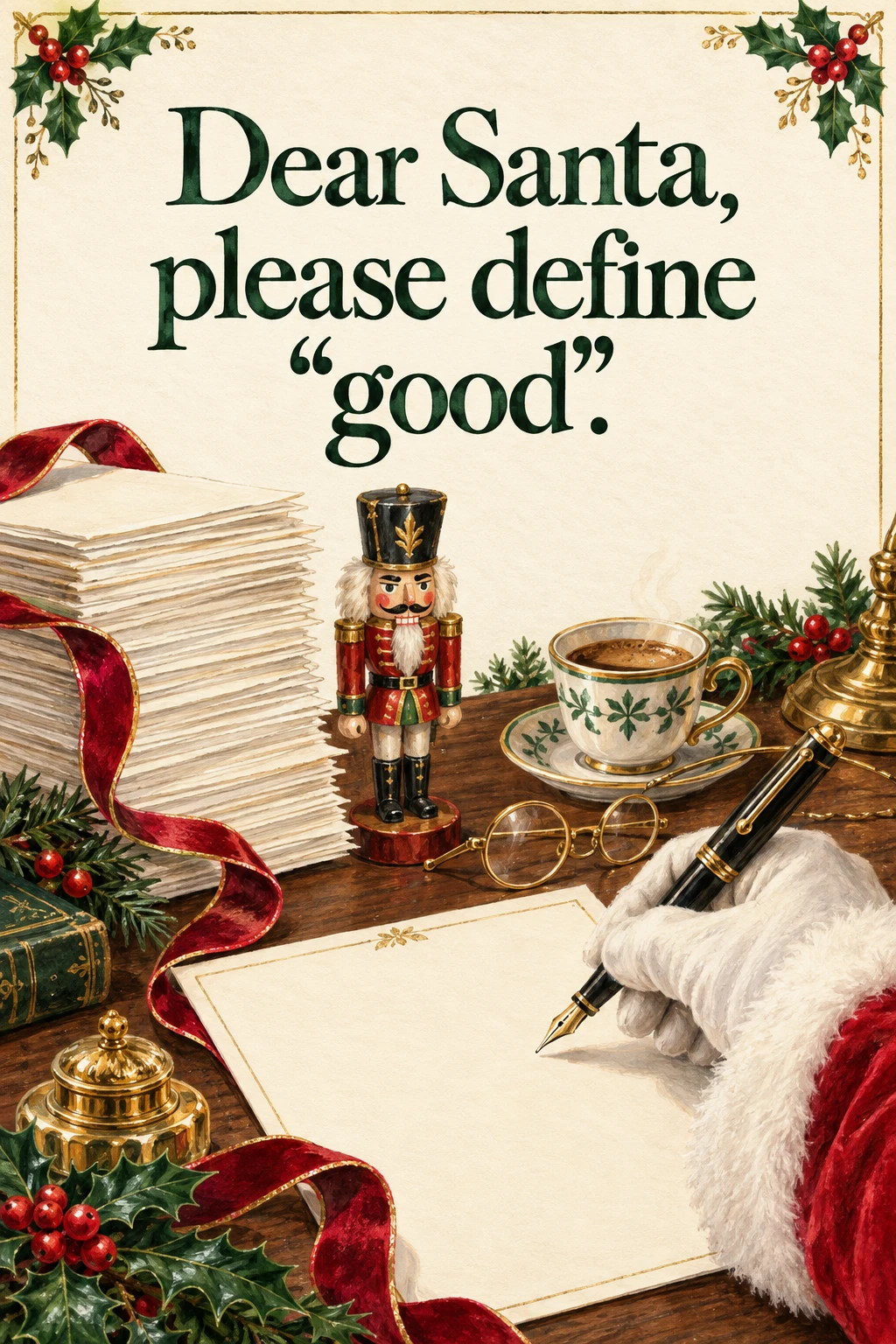 A Letter to Santa, Christmas card front