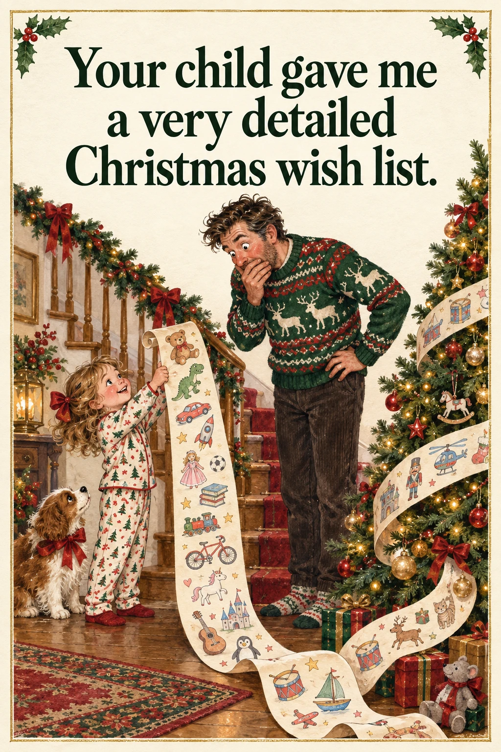 Customer Feedback, Christmas card front