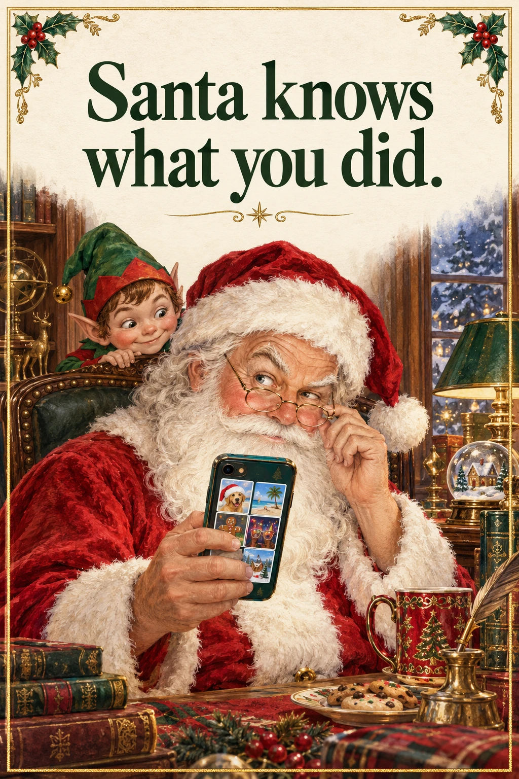 Evidence, Christmas card front