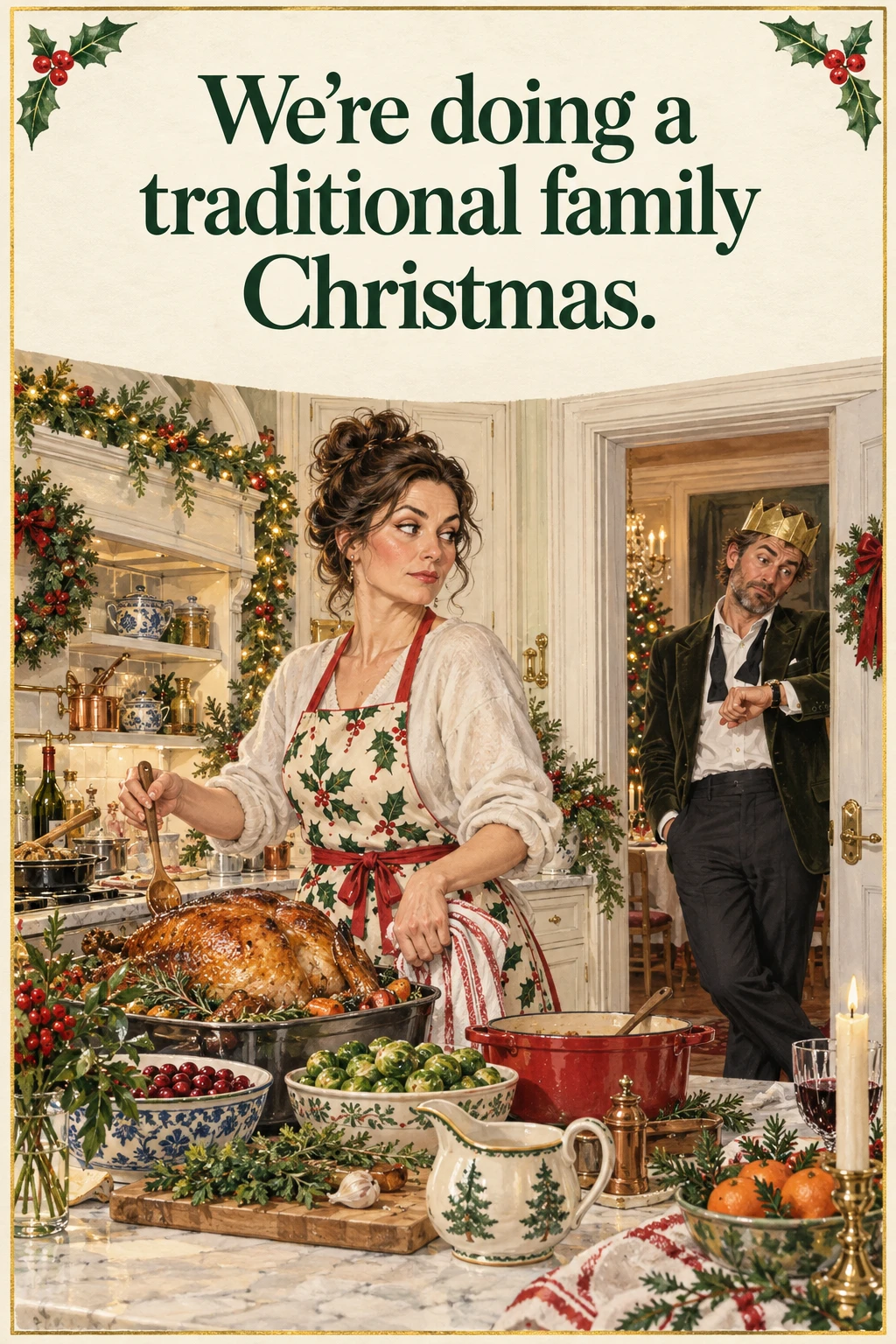 Family Traditions, Christmas card front