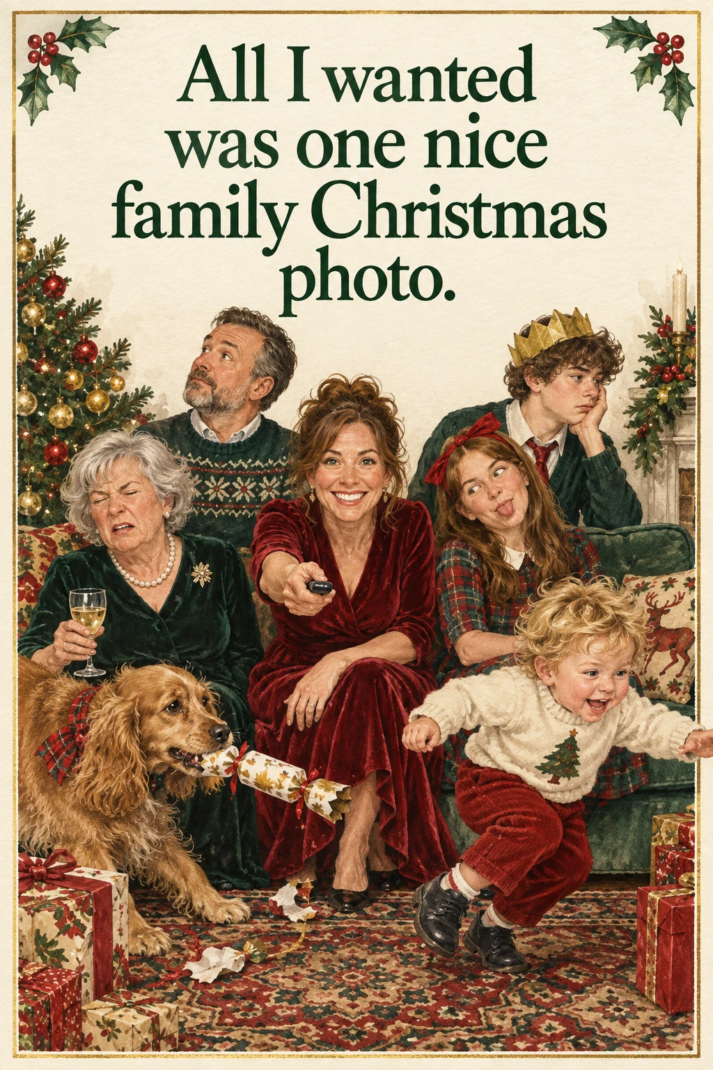 One Nice Photo, Christmas card front