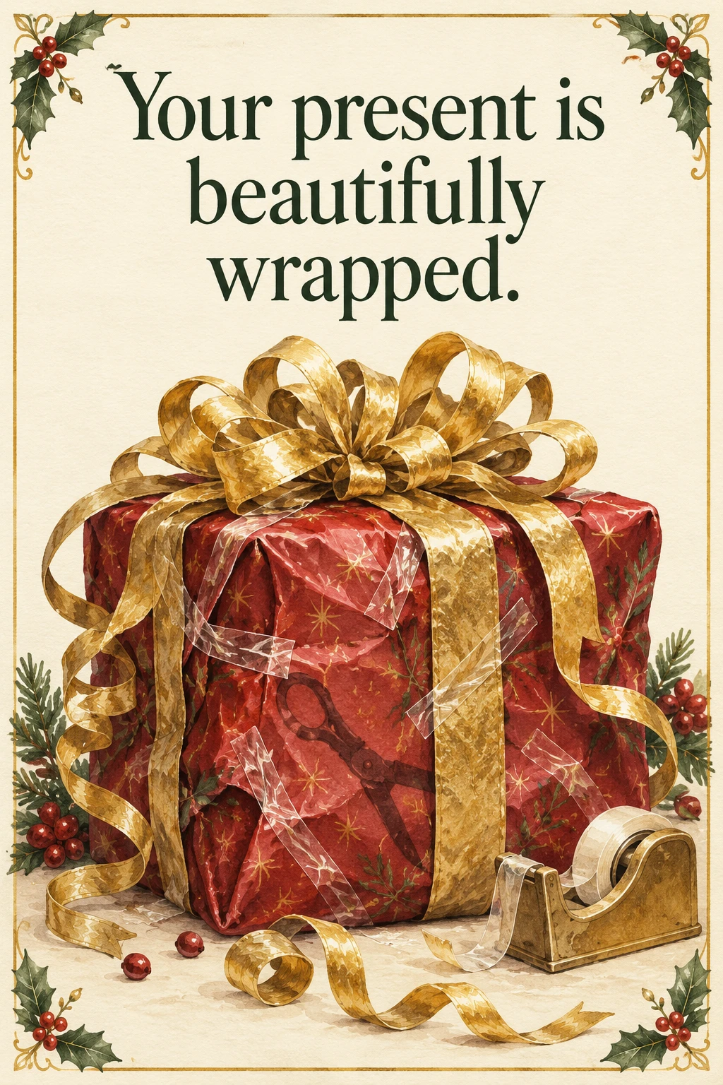 Some Assembly Required, Christmas card front