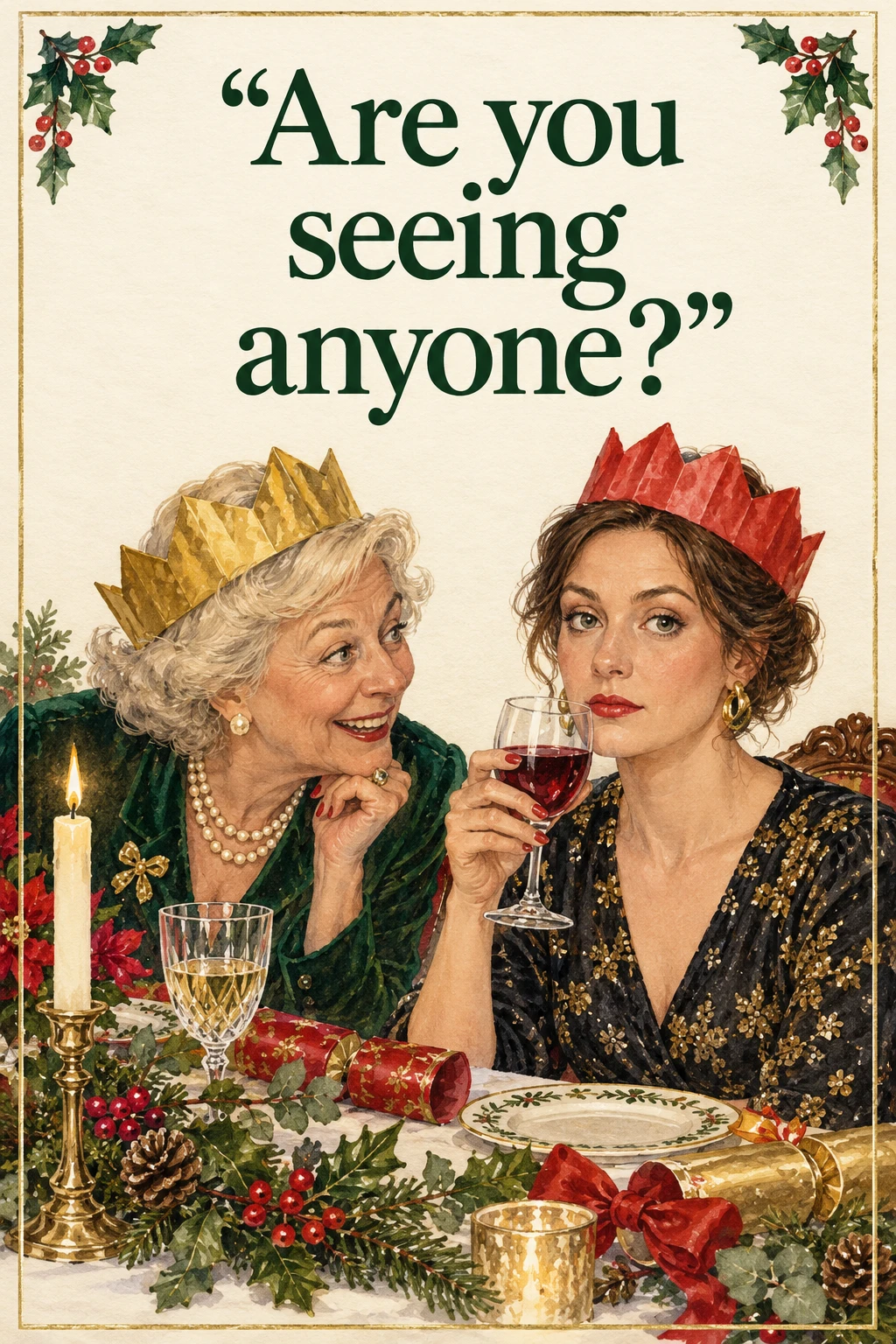 The Christmas Catch-Up, Christmas card front