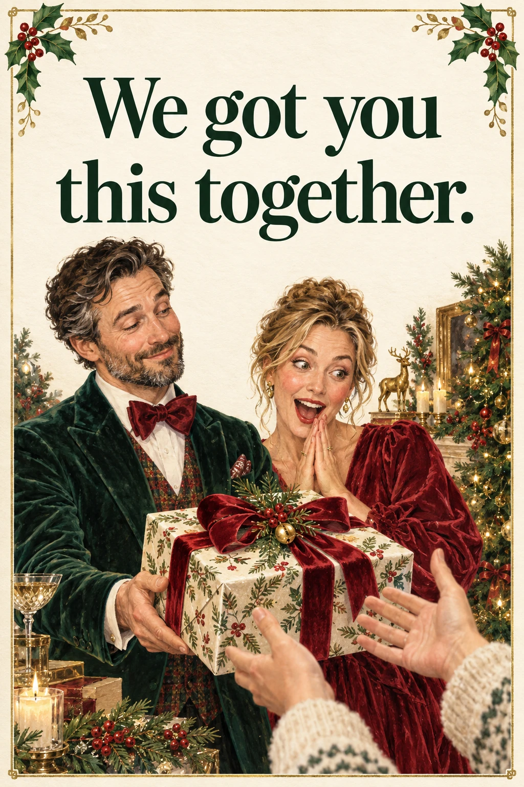 The Joint Present, Christmas card front