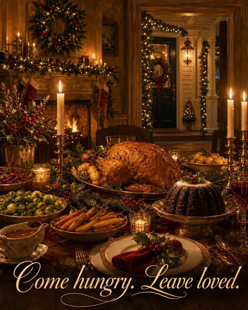 Second Helping, Christmas card front