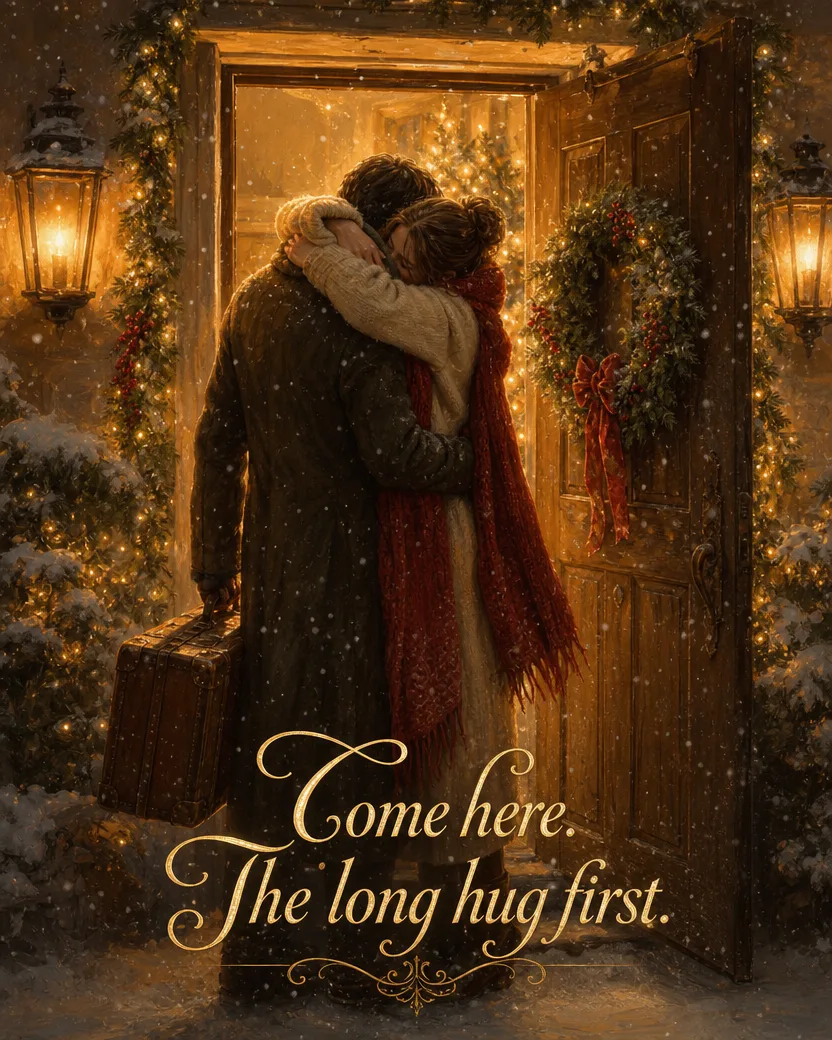 The Long Hug, Christmas card front