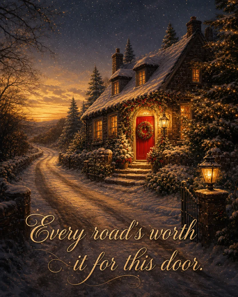 The Way Back, Christmas card front