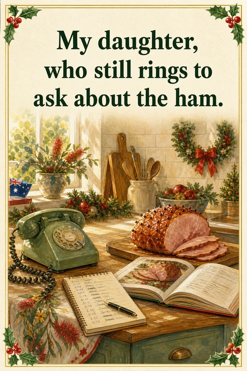 Still Ringing About the Ham, Christmas card front