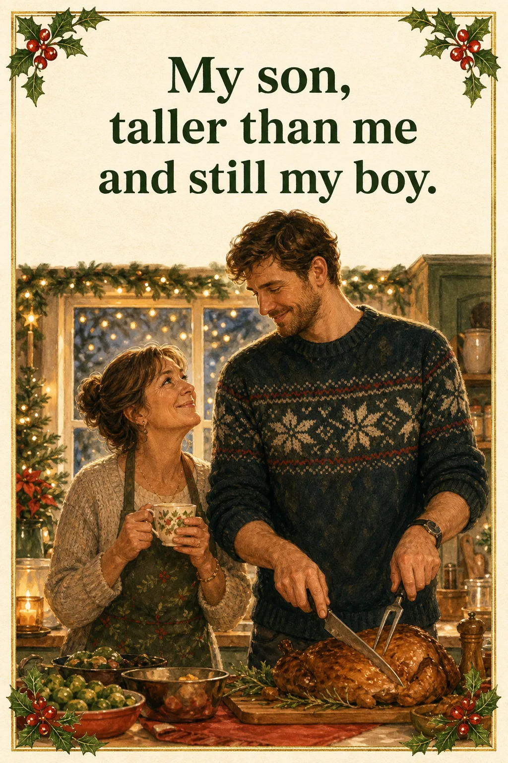 Taller Than Me, Christmas card front
