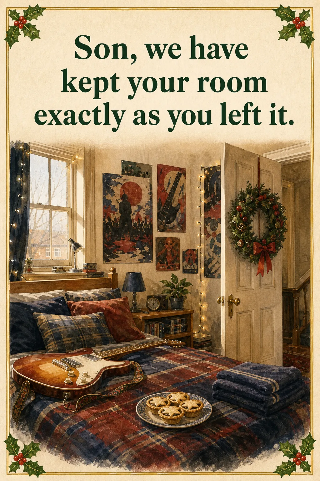 Exactly as You Left It, Christmas card front