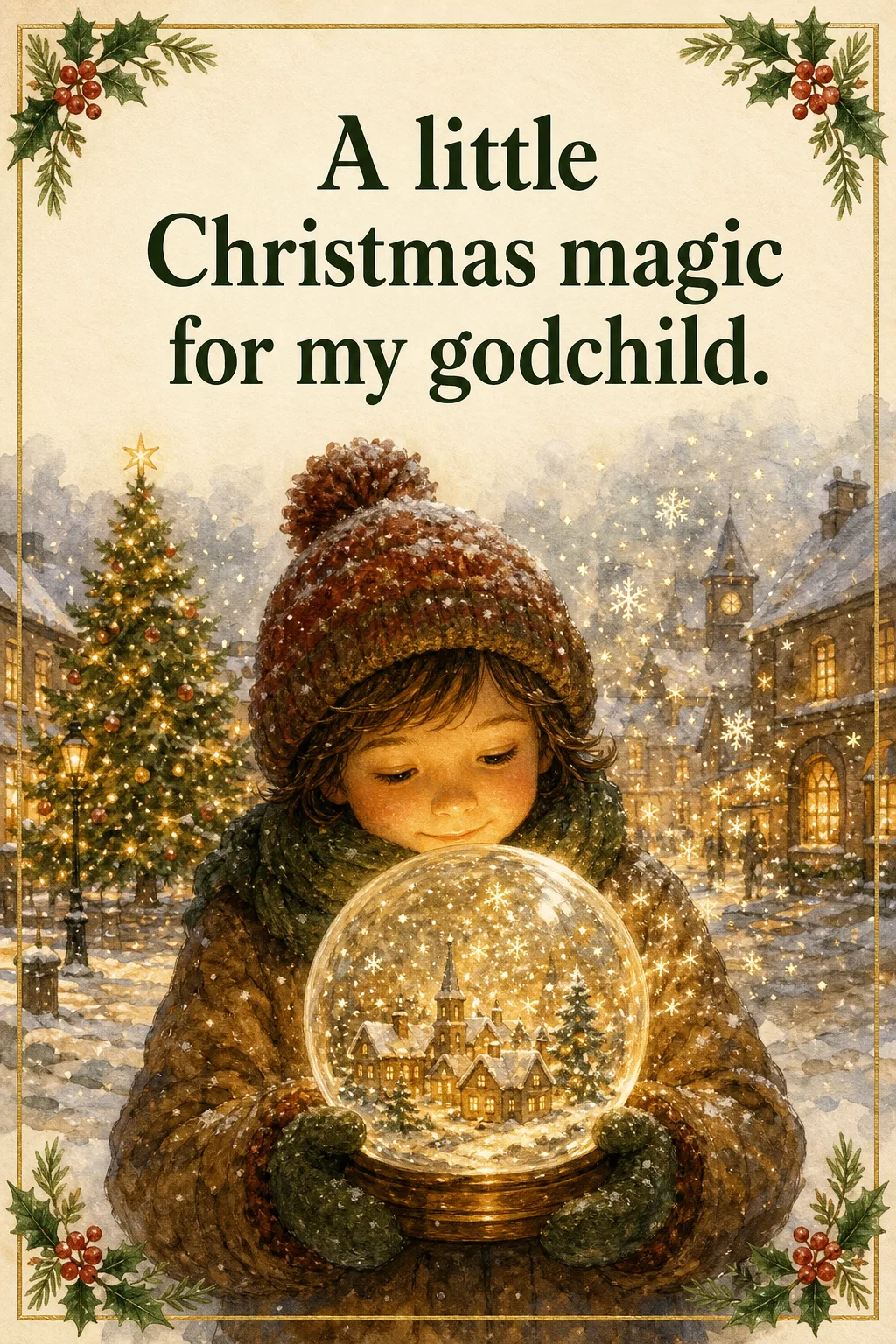 A Little Magic, Christmas card front