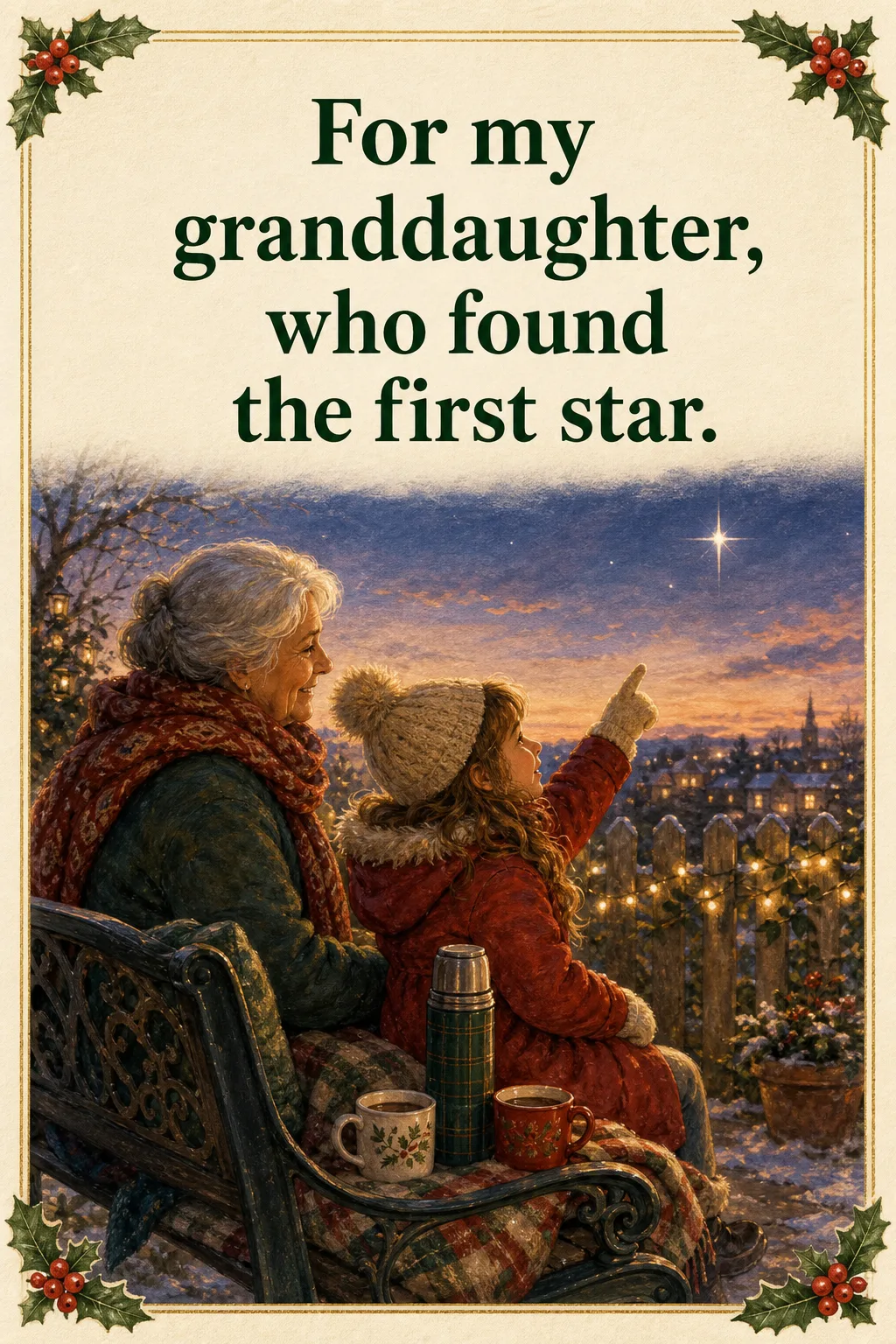 The First Star, Christmas card front