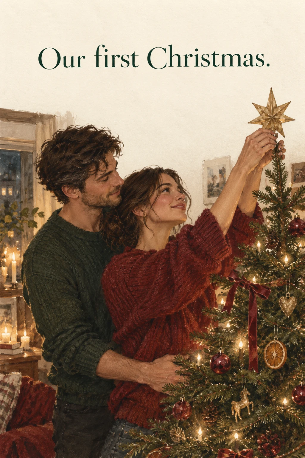 First Christmas, Christmas card front