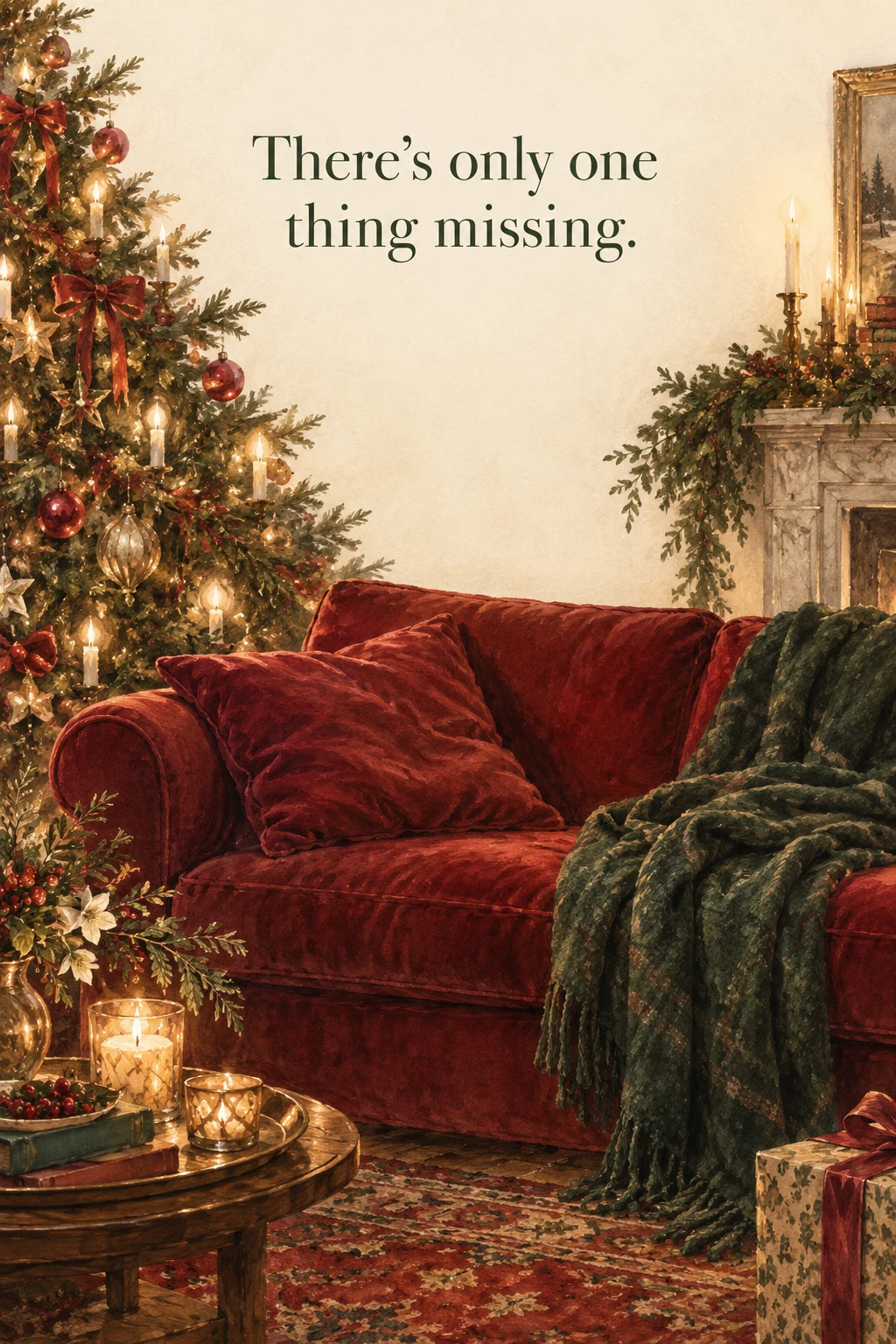 Wish You Were Here, Christmas card front
