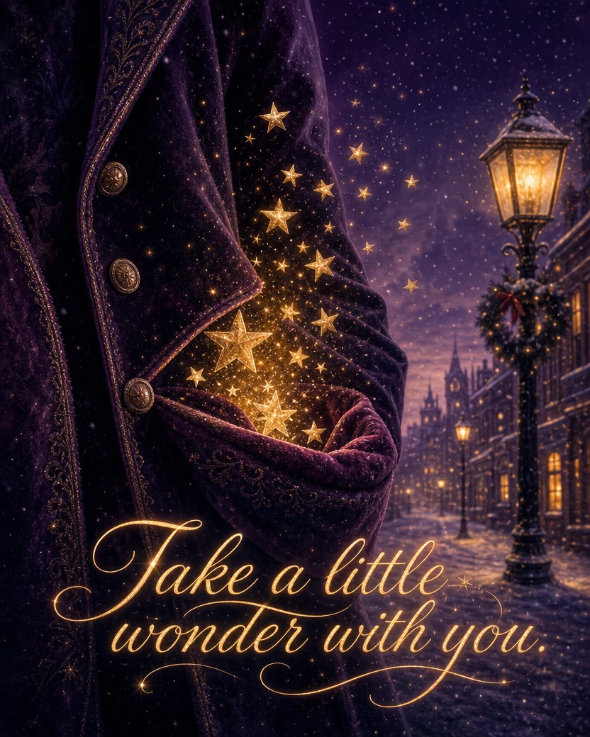 Pocketful of Stars, Christmas card front