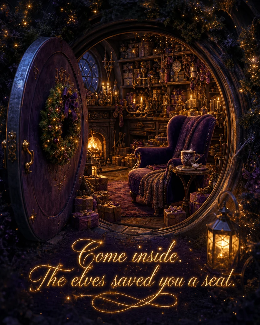 The Hidden Workshop, Christmas card front