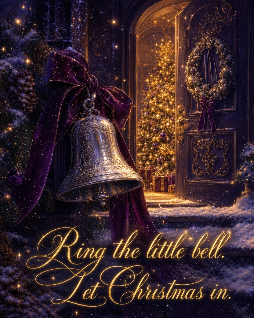 The Silver Bell, Christmas card front
