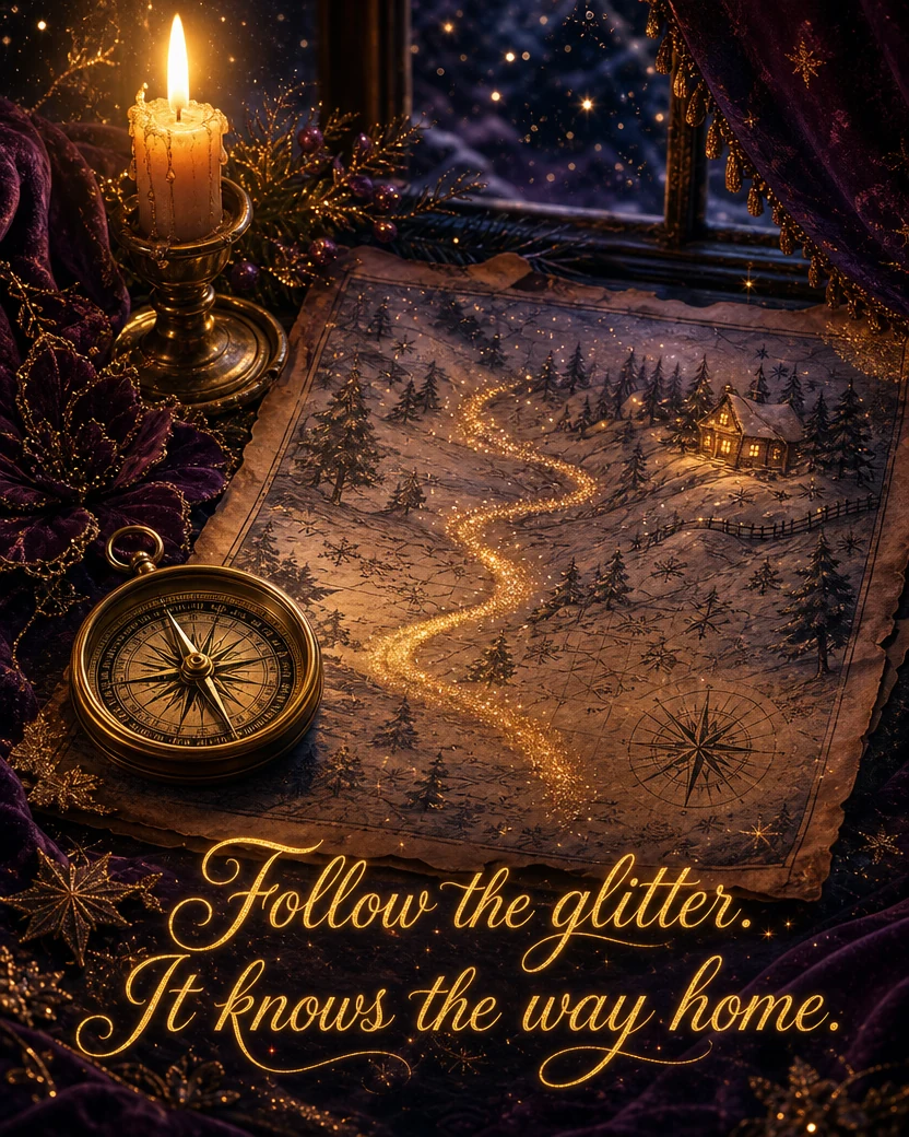The Winter Map, Christmas card front