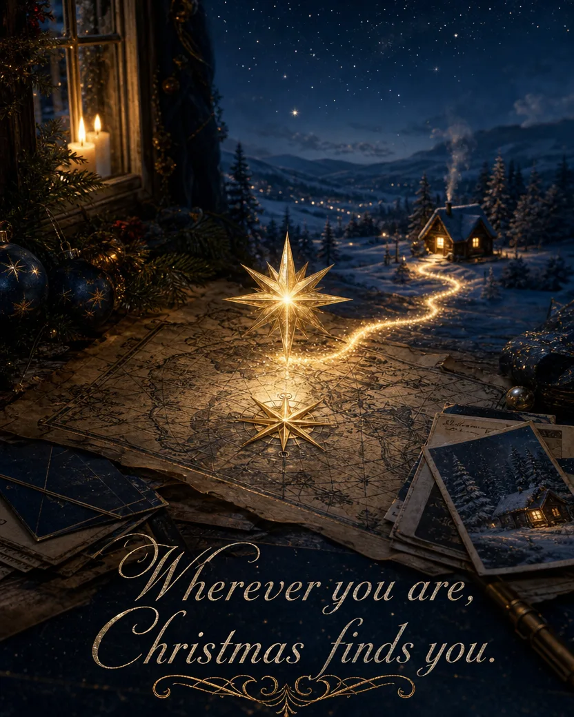 Christmas, Wherever You Are, Christmas card front