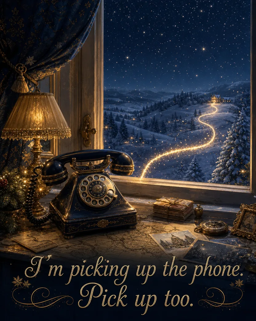 The Call We Make, Christmas card front