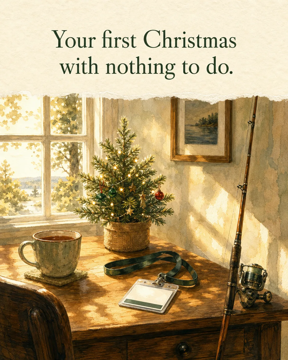 First Christmas With Nothing to Do, Christmas card front