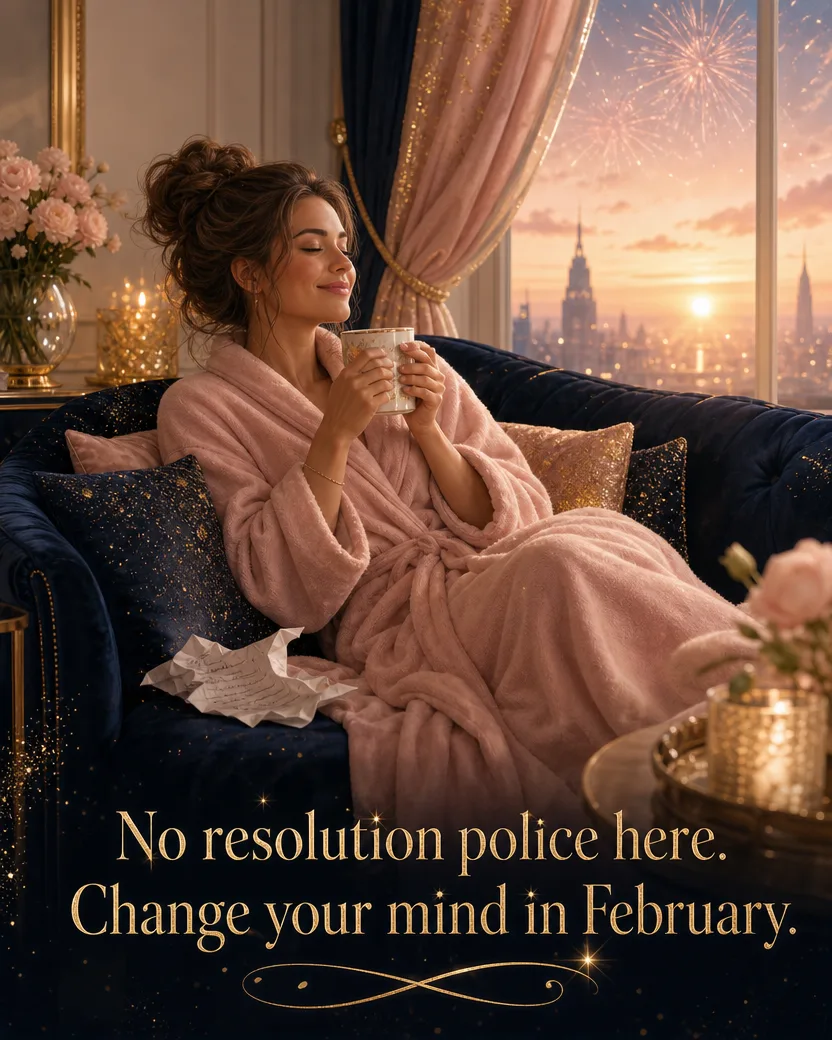 No Resolution Police, Christmas card front