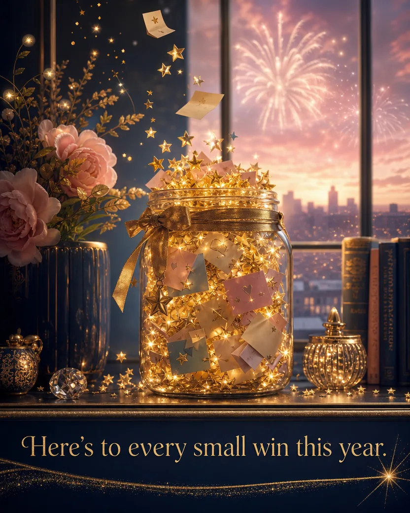 The Tiny Victory, Christmas card front