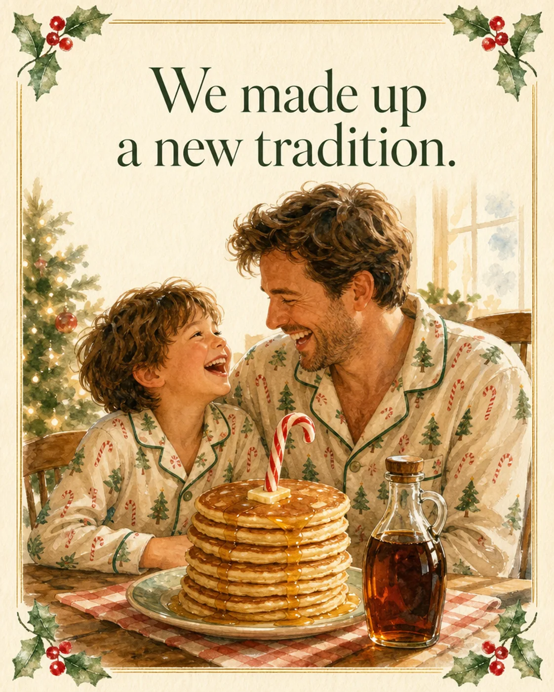 New Traditions, Christmas card front