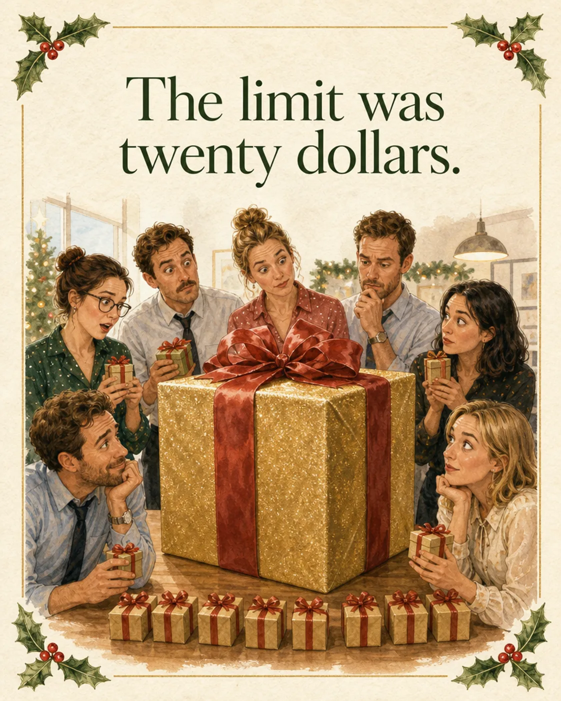 Over the Limit, Christmas card front