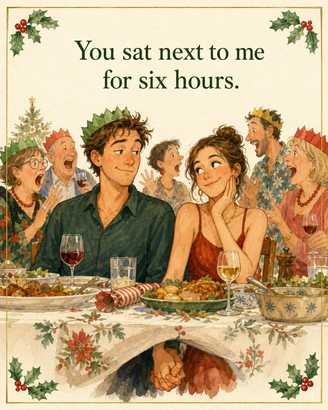 Partner Medal, Christmas card front