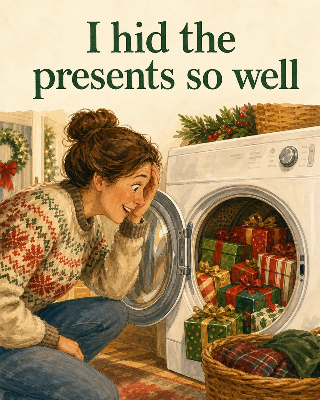 Hidden Too Well, Christmas card front
