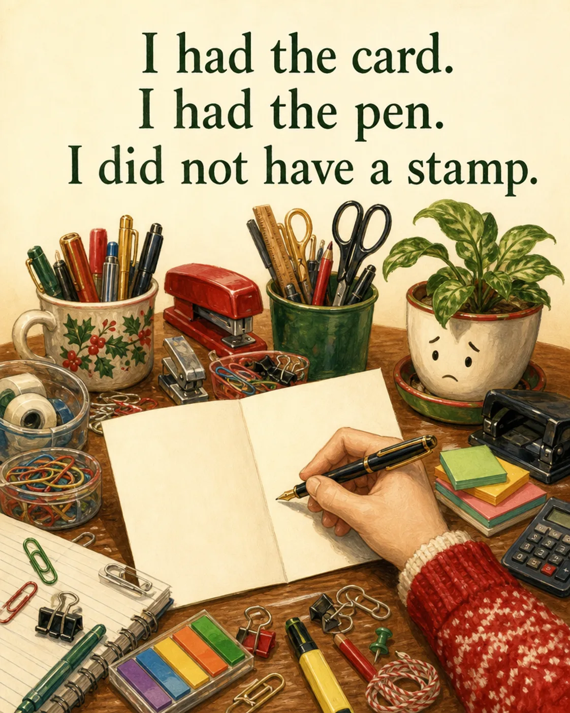 Stamp Situation, Christmas card front