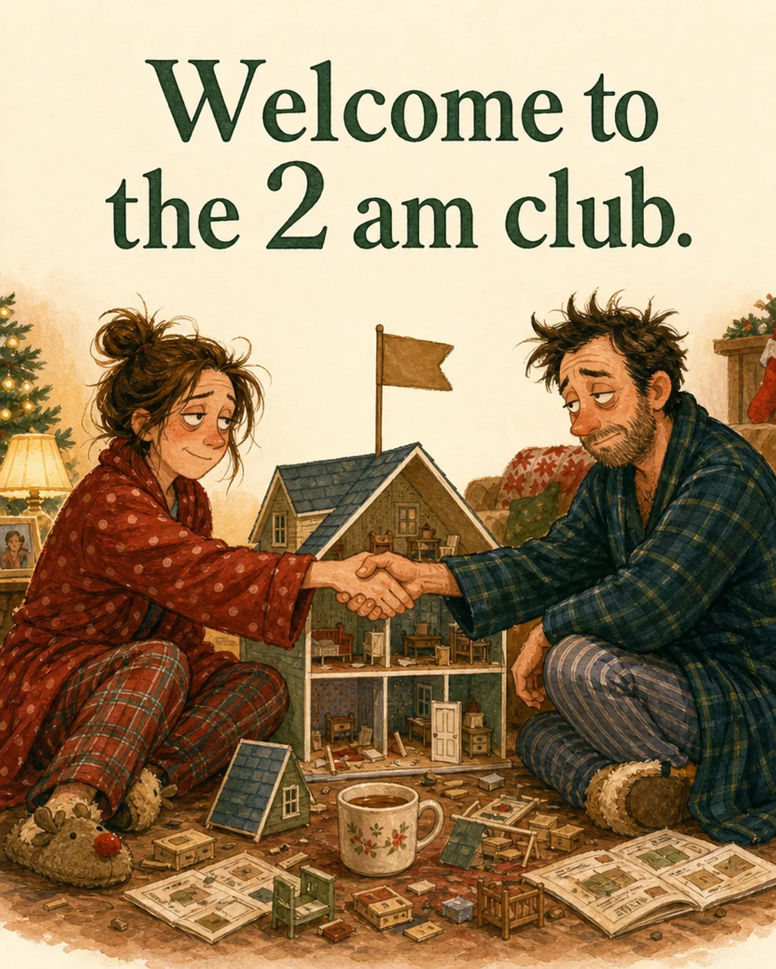 Two AM Club, Christmas card front